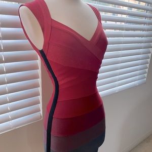 Extra small Herve Lager ombre red dress